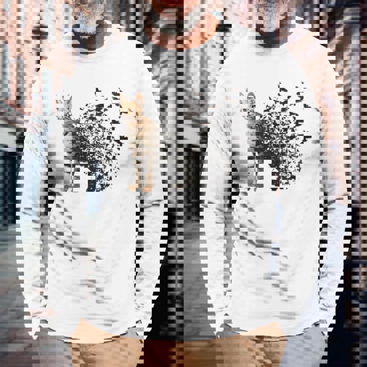 サーバルキャット 長袖tシャツ 長袖Tシャツ 高齢者への贈り物