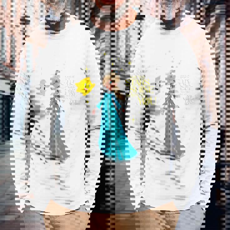 ザ・スーパーマリオギャラクシー・ムービー Rosalinatarhine 長袖Tシャツ 高齢者への贈り物