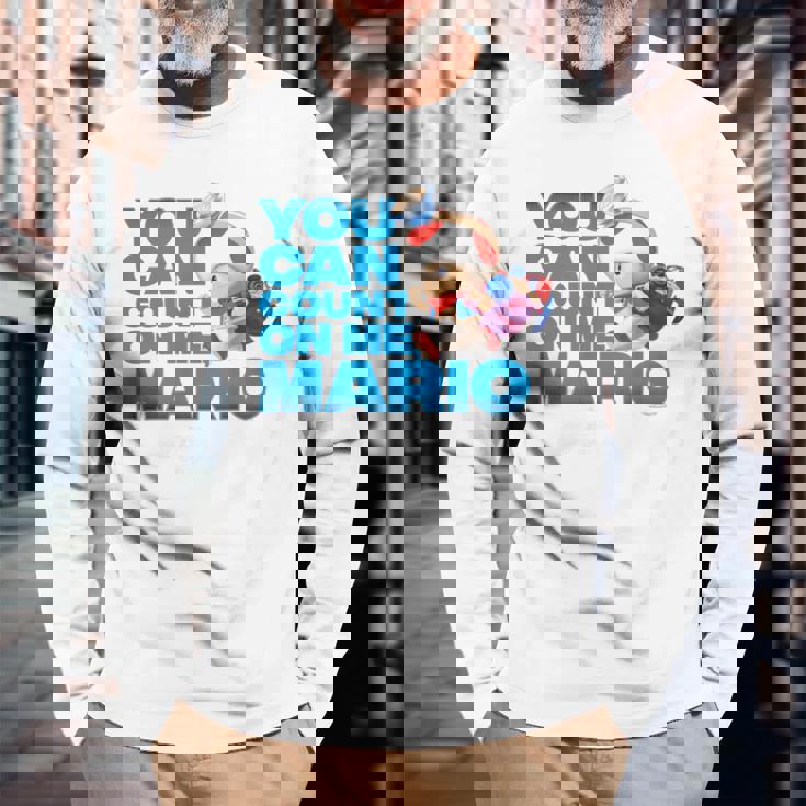 ザ・スーパーマリオギャラクシー・ムービーtoad Count On Me In Thetars 長袖Tシャツ 高齢者への贈り物