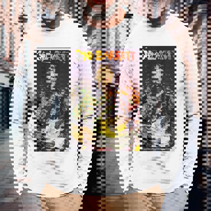 シド・バレットライブ写真 長袖Tシャツ 高齢者への贈り物