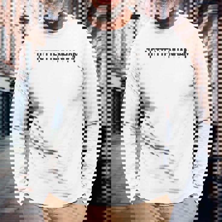 シンプルなトッテナムデザイン。 長袖Tシャツ 高齢者への贈り物