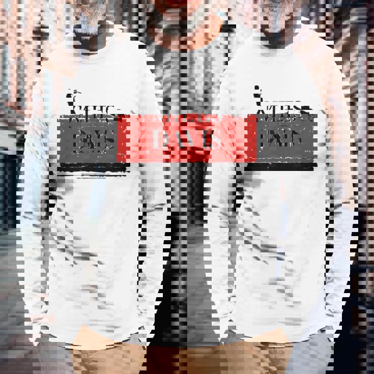 スペインのマイルス・デイビスのスケッチ 長袖Tシャツ 高齢者への贈り物