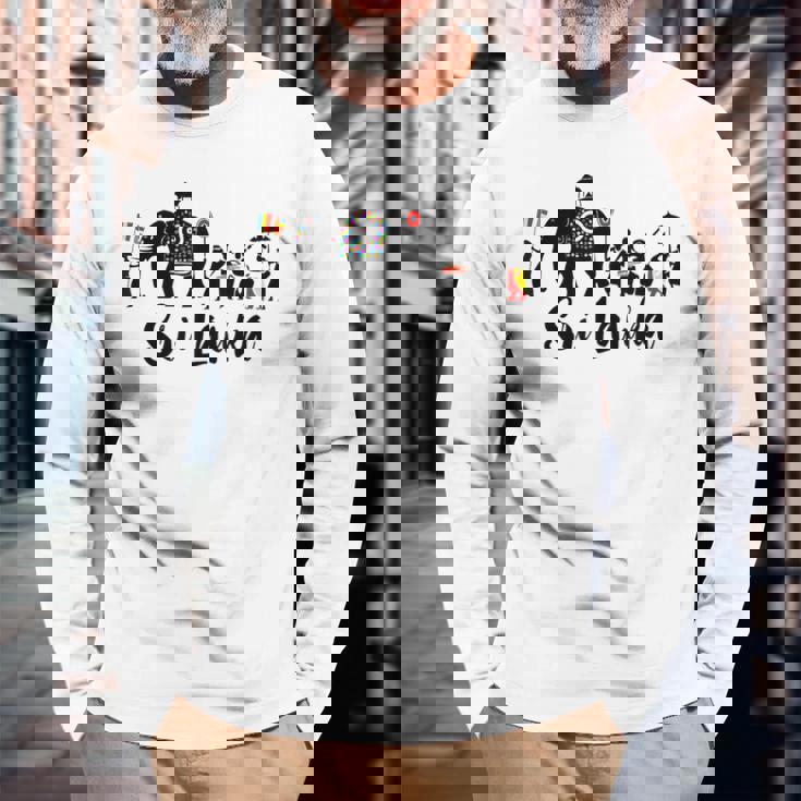 スリランカ ダラダ ペラハラ スリランカンへの最高のギフト 長袖Tシャツ 高齢者への贈り物