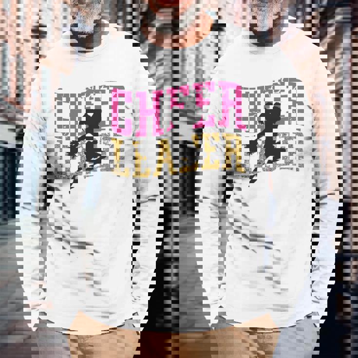 チア チアリーディング チアリーダー 長袖tシャツ 長袖Tシャツ 高齢者への贈り物