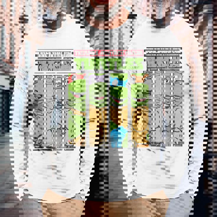 ティーンエイジ・ミュータント・ニンジャ・タートルズ フェイスパネル グラフィックtシャツ 長袖Tシャツ 高齢者への贈り物