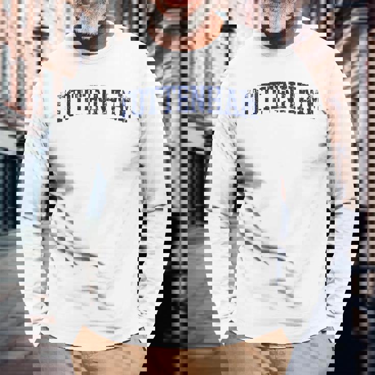 トッテナム N ロンドン スローバックデザイン ヴィンテージで着用されたクラシック 長袖Tシャツ 高齢者への贈り物