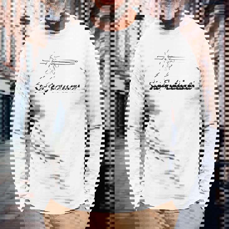 ドラムスティック トラディショナルグリップ – ジャズやドラムラインに最適 長袖Tシャツ 高齢者への贈り物