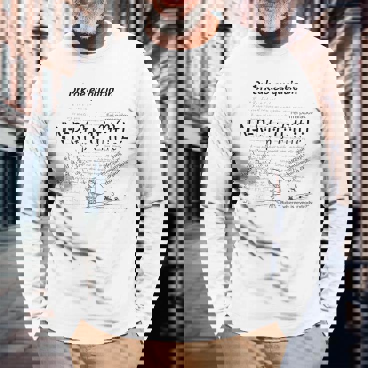 ドレイクの方程式を使用したデザイン エイリアンシビルを探す 長袖Tシャツ 高齢者への贈り物