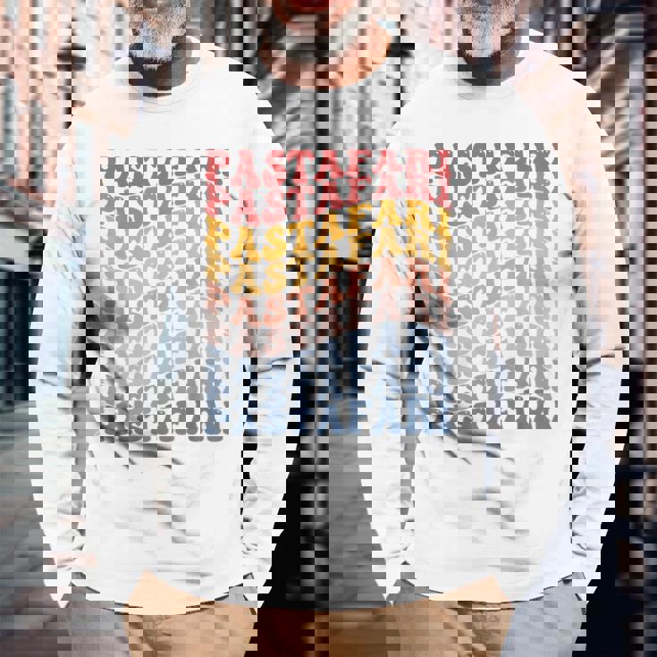 パスタファリ フライングスパゲッティモンスター Fsm グルービー 長袖Tシャツ 高齢者への贈り物