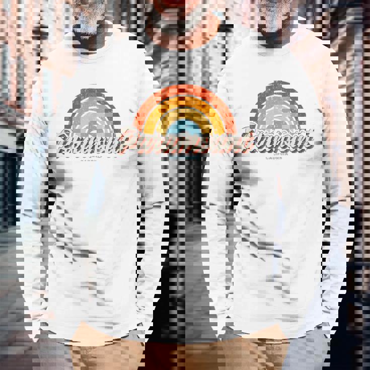 パラマウント カリフォルニア Ca ヴィンテージ レインボー レトロ 70年代 長袖Tシャツ 高齢者への贈り物