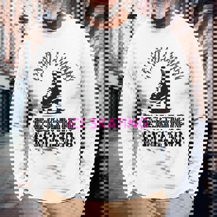 フィギュアスケート スポーツ フィギュア スケーター ギフト アイデア 長袖Tシャツ 高齢者への贈り物