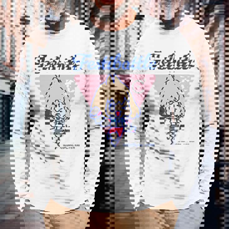 フェスバ ワンポイントマリオン 長袖Tシャツ 高齢者への贈り物