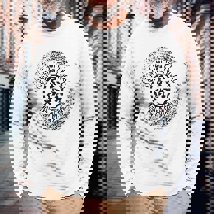 マン島ttレース、マンアンドマシン 長袖Tシャツ 高齢者への贈り物