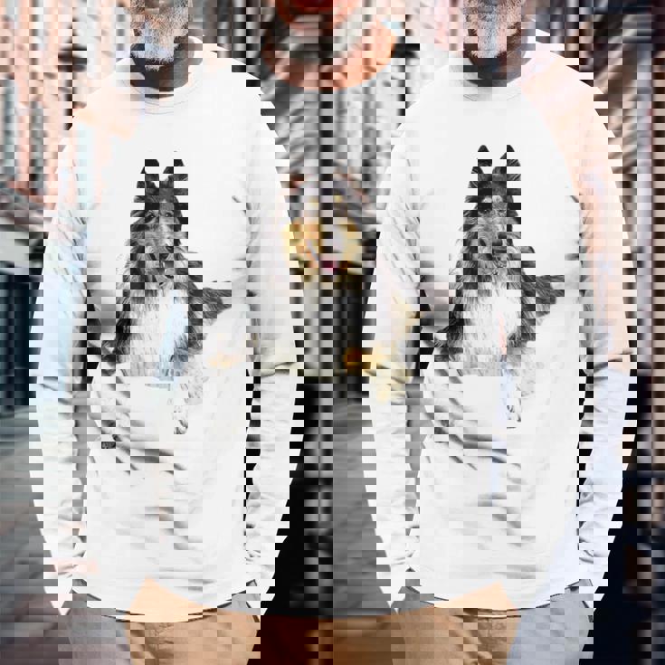 ラフ・コリー・トライ 長袖tシャツ 長袖Tシャツ 高齢者への贈り物