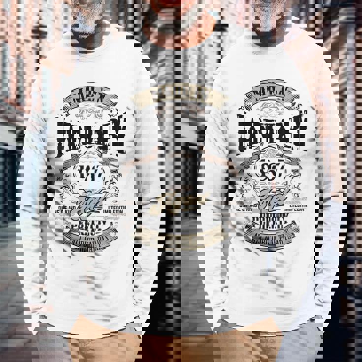 ヴィンテージ還暦伝説 1967年1月 60歳の贈り物 長袖Tシャツ 高齢者への贈り物