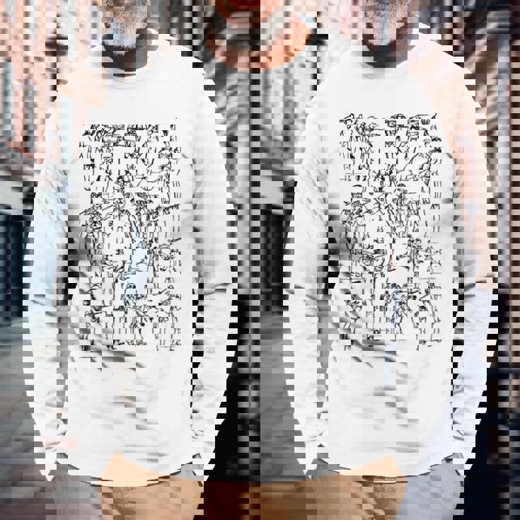 交響曲クラシック音楽家を指揮するグスタフ・マーラー 長袖Tシャツ 高齢者への贈り物