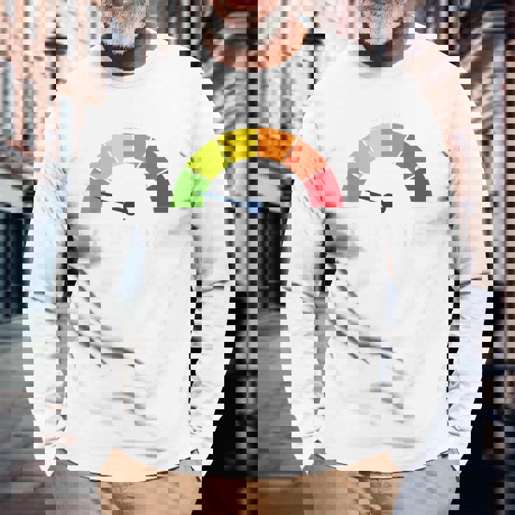 低コルチゾールレベルミーム 長袖Tシャツ 高齢者への贈り物