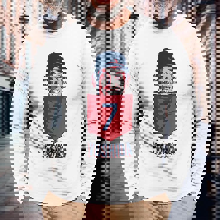 吉田正隆 ボストン野球ポケットtシャツ Mlbpa 長袖Tシャツ 高齢者への贈り物