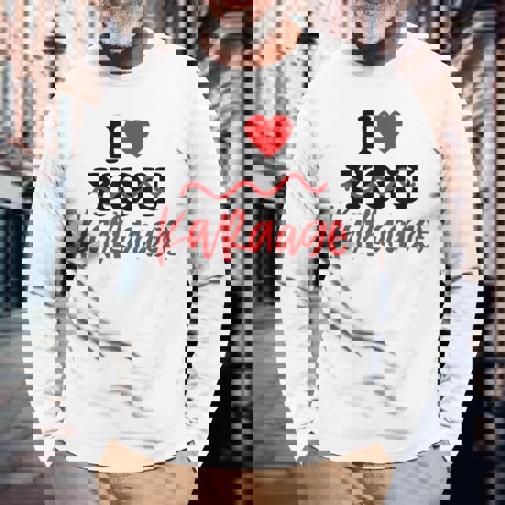 唐揚げ大好き 長袖Tシャツ 高齢者への贈り物