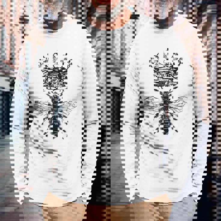 女王蜂 長袖Tシャツ 高齢者への贈り物