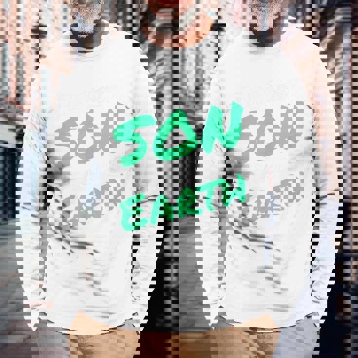 息子の男のための最高の息子の誕生日プレゼント Beston I Know On Earth 長袖Tシャツ 高齢者への贈り物