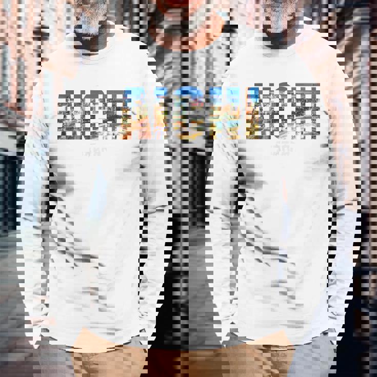 愛知県 日本 国営都市 設立 ヴィンテージ 長袖Tシャツ 高齢者への贈り物