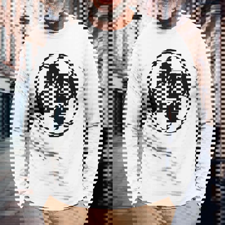 数字 14 Fourn サッカーボール Futbol 長袖Tシャツ 高齢者への贈り物