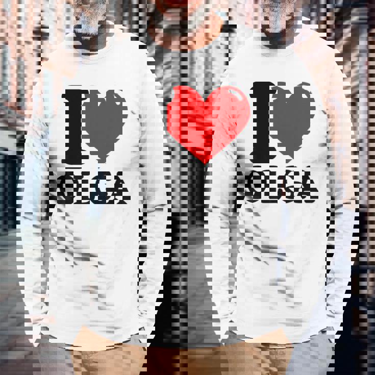 私はオルガが大好き 長袖Tシャツ 高齢者への贈り物