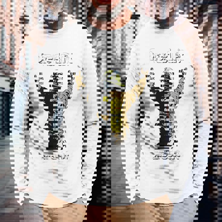 背圧呼吸保護器具 キャリア 消防士 消防隊 長袖Tシャツ 高齢者への贈り物