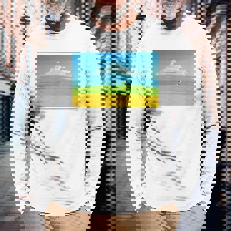 詩とメルヘン 葉祥明 トスカーナの祈り P3031 長袖Tシャツ 高齢者への贈り物