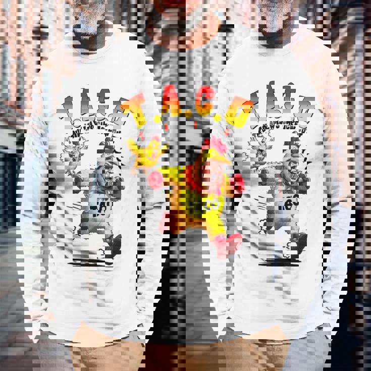 面白いトランプタコジョークアンチトランプ抗議tシャツ 長袖Tシャツ 高齢者への贈り物