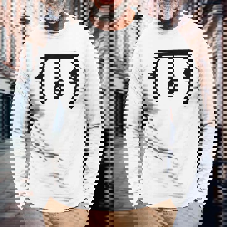 龍体文字【む】効果：回復力up。手書き 筆文字 開運グッズ 運気アップ 縁起物 お守り ラッキー スピリチュアル 長袖Tシャツ 高齢者への贈り物