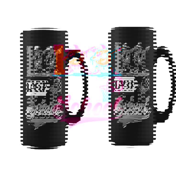 100 Days Of School Boys Basketball Drip 100th Day Teacher Coffee Mug