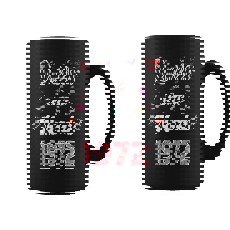 1972年3月より女王 花 1972年3月の誕生日 コーヒーマグ