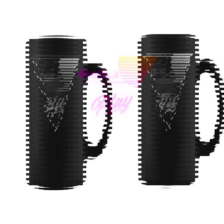 1980年代ynthwave ギフトtシャツ ゲーマーtシャツ レトロスタイリング コーヒーマグ