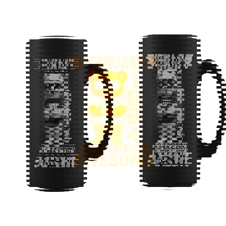 32歳 1994年2月 テディベア 32歳 誕生日 男性 女性 コーヒーマグ