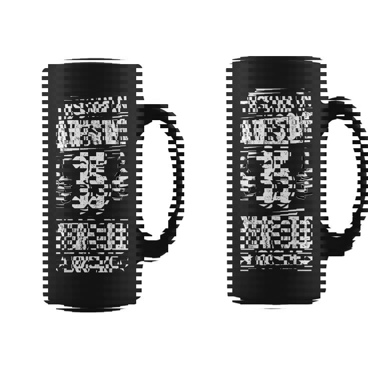 35歳の誕生日プレゼントは私に35年かかりました 良い 面白い 35歳 コーヒーマグ