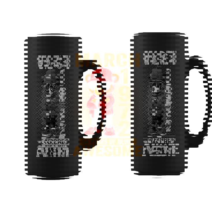 3月 54歳の誕生日 男性 女性 1972年 素晴らしいテディベア コーヒーマグ