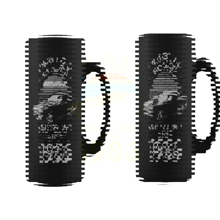 40歳の誕生日 1986年クラシックカー コーヒーマグ