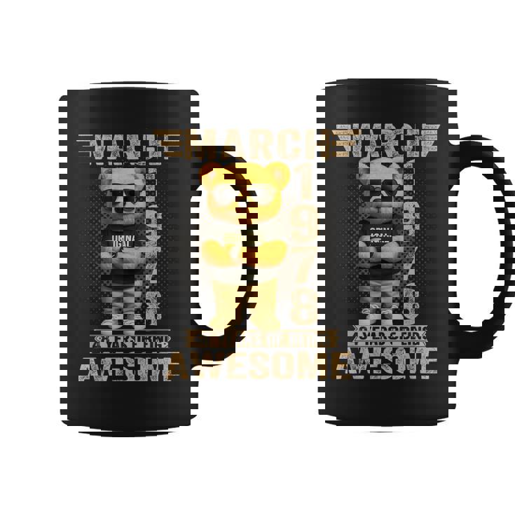 48歳 1978年3月 テディベア 48歳 誕生日 男性 女性 コーヒーマグ