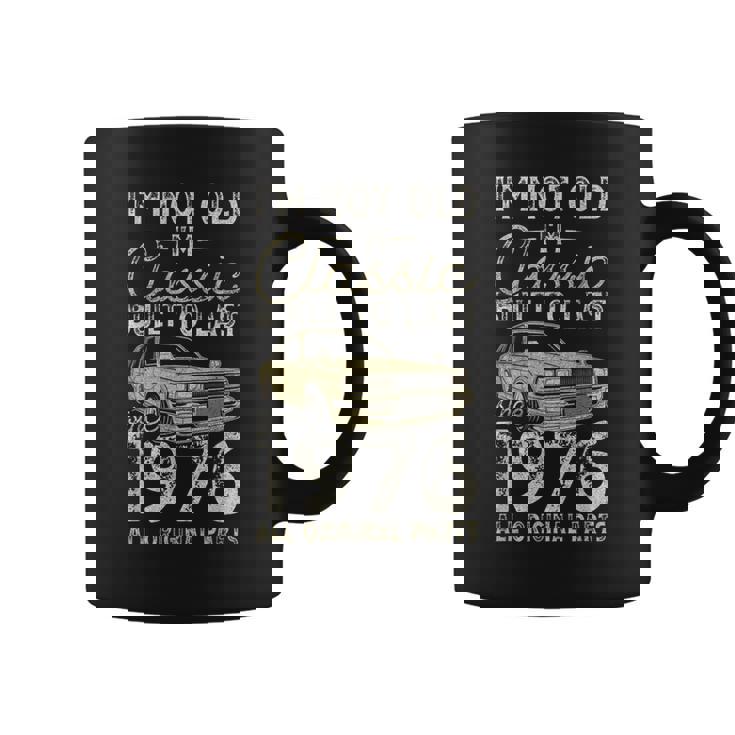 50 歳の誕生日、1976 年以来、クラシックカー、50 歳 コーヒーマグ