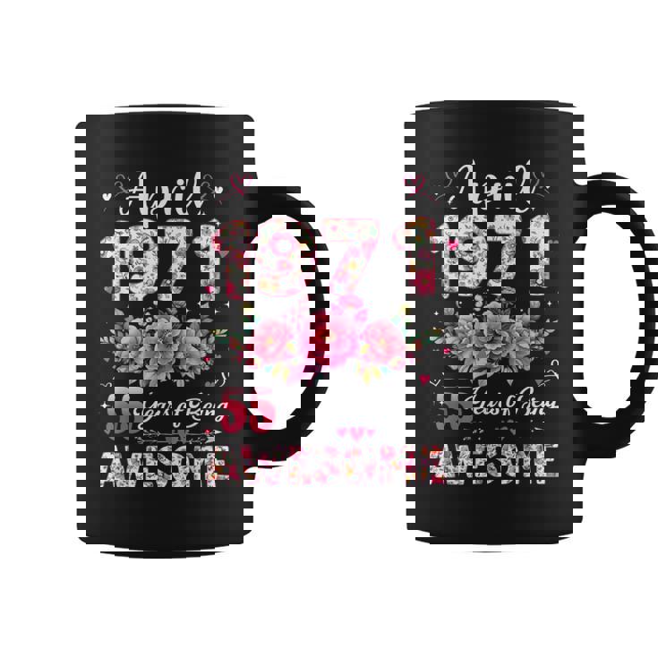 55歳 1971年4月 花柄 55歳 誕生日 男性 女性 コーヒーマグ