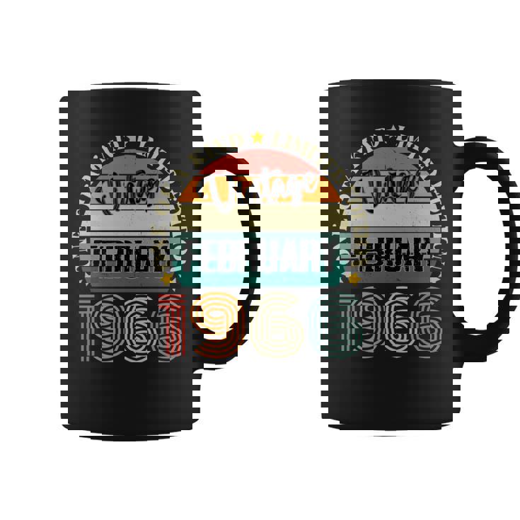 58歳 ヴィンテージ 1966年2月 58歳の誕生日 レトロ 長袖tシャツ コーヒーマグ