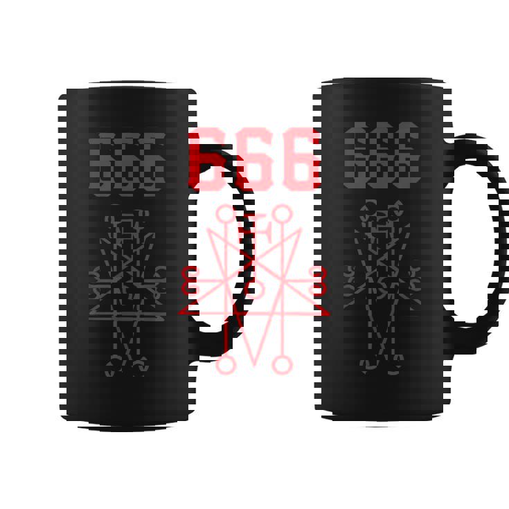 666 悪魔 悪魔のペンタグラム 獣のマーク コーヒーマグ