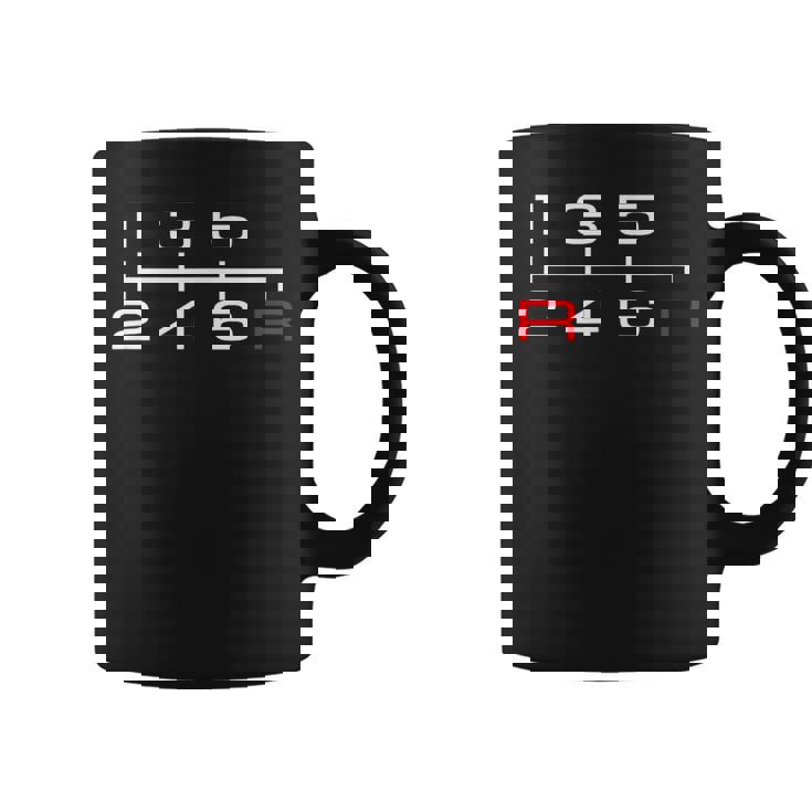 6速マニュアルシフトパターンノブ カーテーマ コーヒーマグ