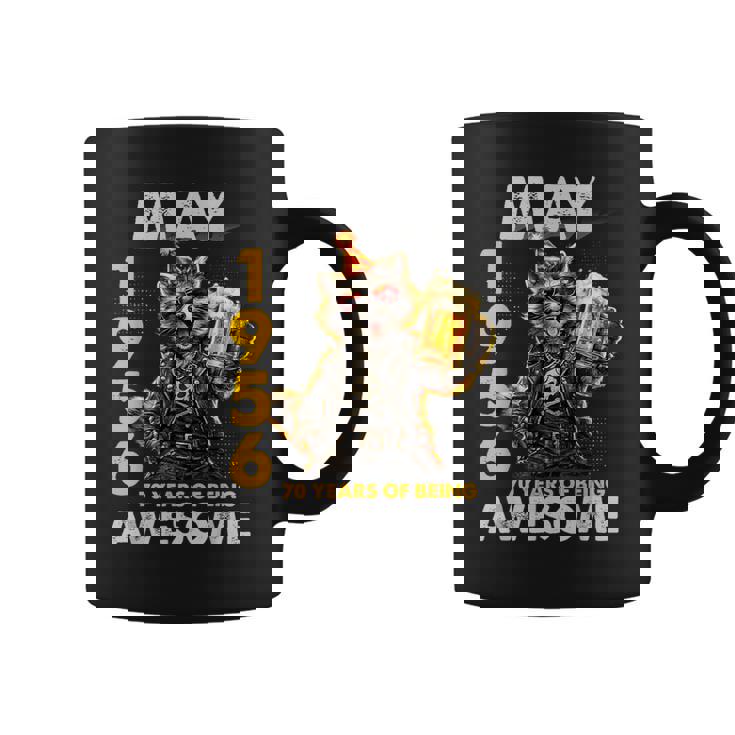 70Th Birthday Raccoon Beer May 1956Intage 70 Years Old コーヒーマグ