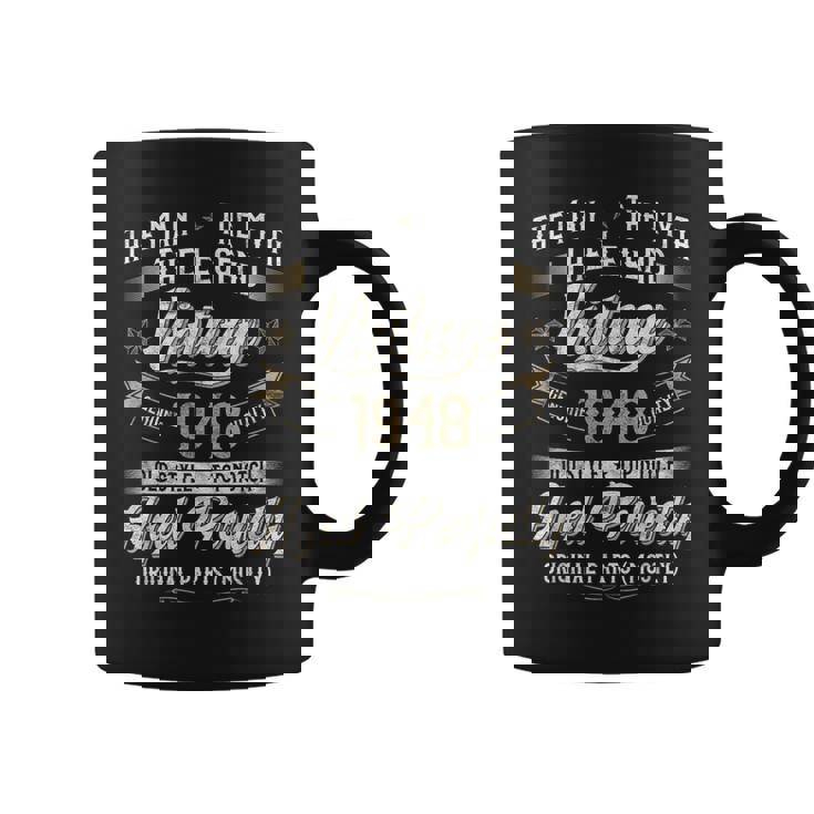 78 歳の誕生日プレゼント ヴィンテージ 1948 男性 面白い 78 歳 1948 コーヒーマグ