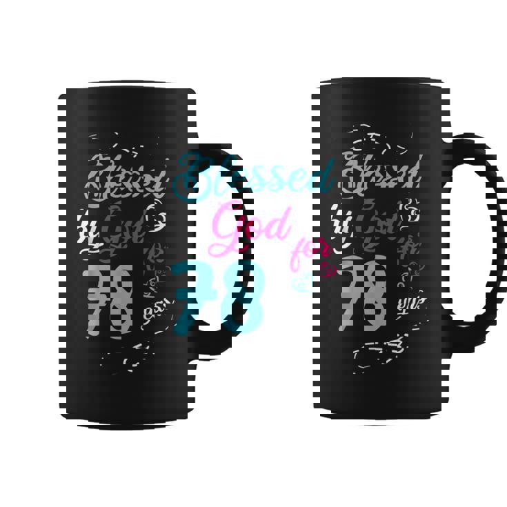 78歳 78歳 誕生日パーティー お祝い 神に祝福 コーヒーマグ