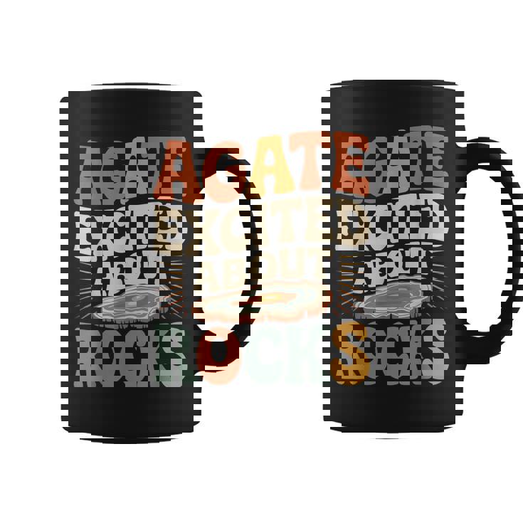 Agate Excited About Rocks ロック地質学オタク コーヒーマグ