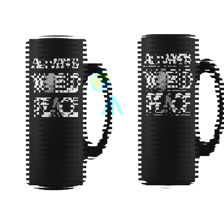 All I Want Is World Peace Earth Day コーヒーマグ
